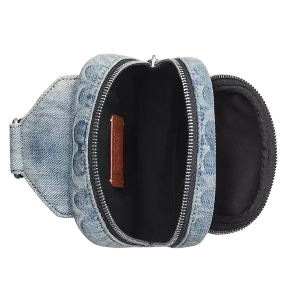 Coach Denim Racer Sling Pack Loved Denim NWT - Picture 2 of 5